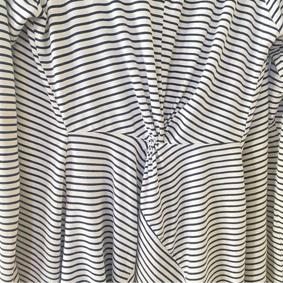 MARKET & SPRUCE Black and White Striped Open Front Cardigan Women's Size Large - Picture 5 of 6